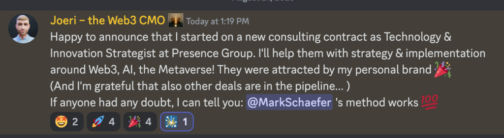 Mark Schaefer personal branding class